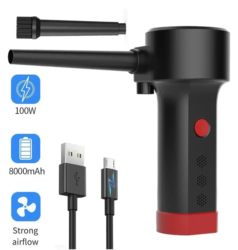 Compressed Air can for computers ,Electric Air Blower Computer Cleaning,Cordless Air Dust Cleaner for PC Keyboard Crumbs