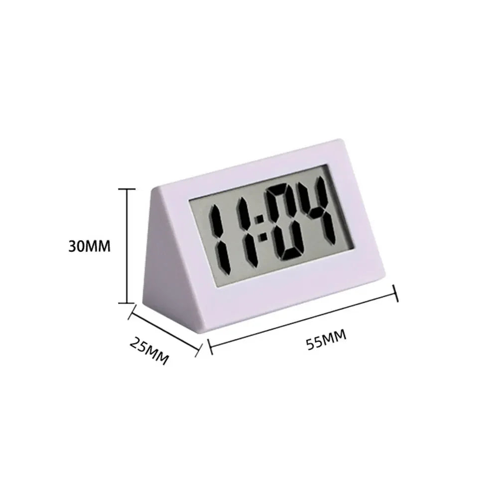1Pc Mini LCD Digital Table Dashboard Desk Electronic Clock for Desktop Home Office Silent Desk Time Display Clock Table Clock