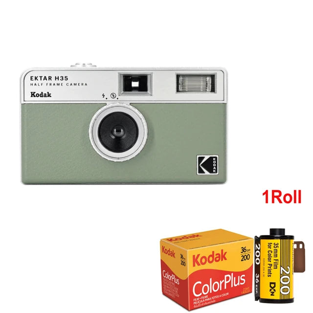 Original Kodak Camera EKTAR H35 Half Frame Camera 35mm Film Camera Reusable Film Camera With Flash Light Birthday Christmas Gift