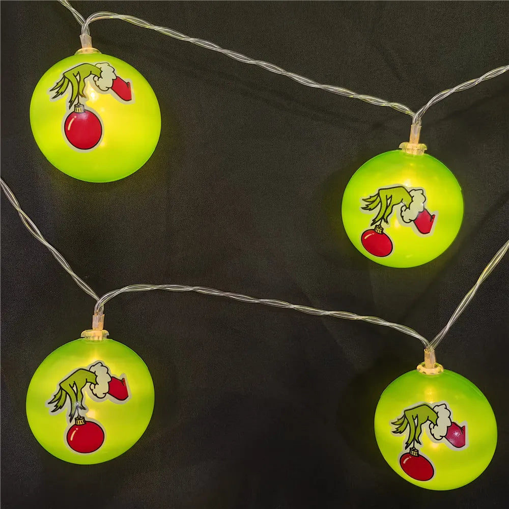 Christmas String Lights New Year Indoor Outdoor Green Balls Fairy Lights For Holiday Garden Leds Christmas Tree Decoration 705