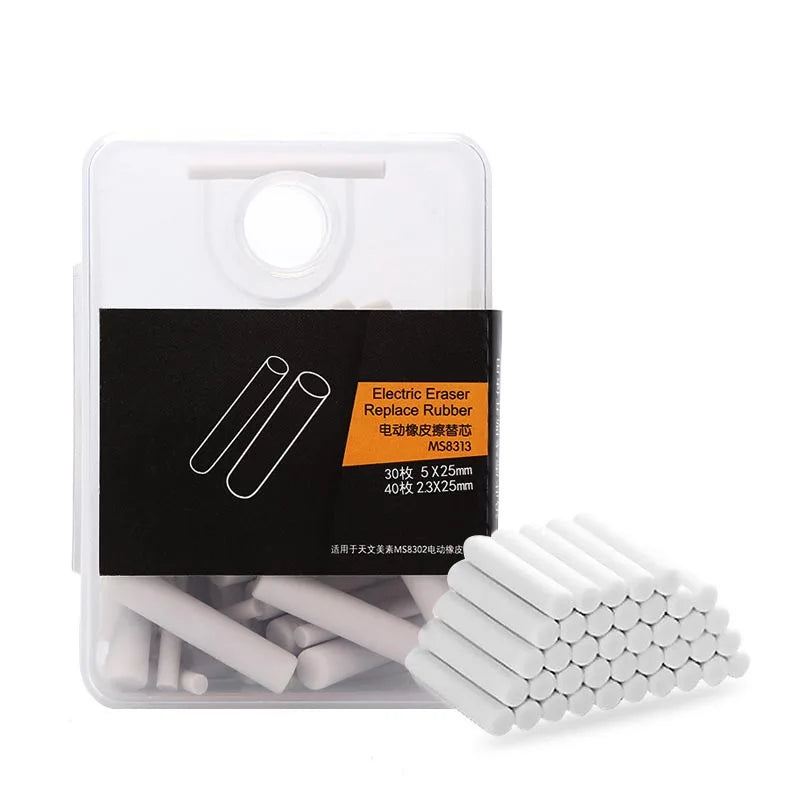 Electric Eraser Pencil Drawing Mechanical Kneaded Erasers for Kids School Office Supplies Rubber Pencil Eraser Refill 2.3 5mm