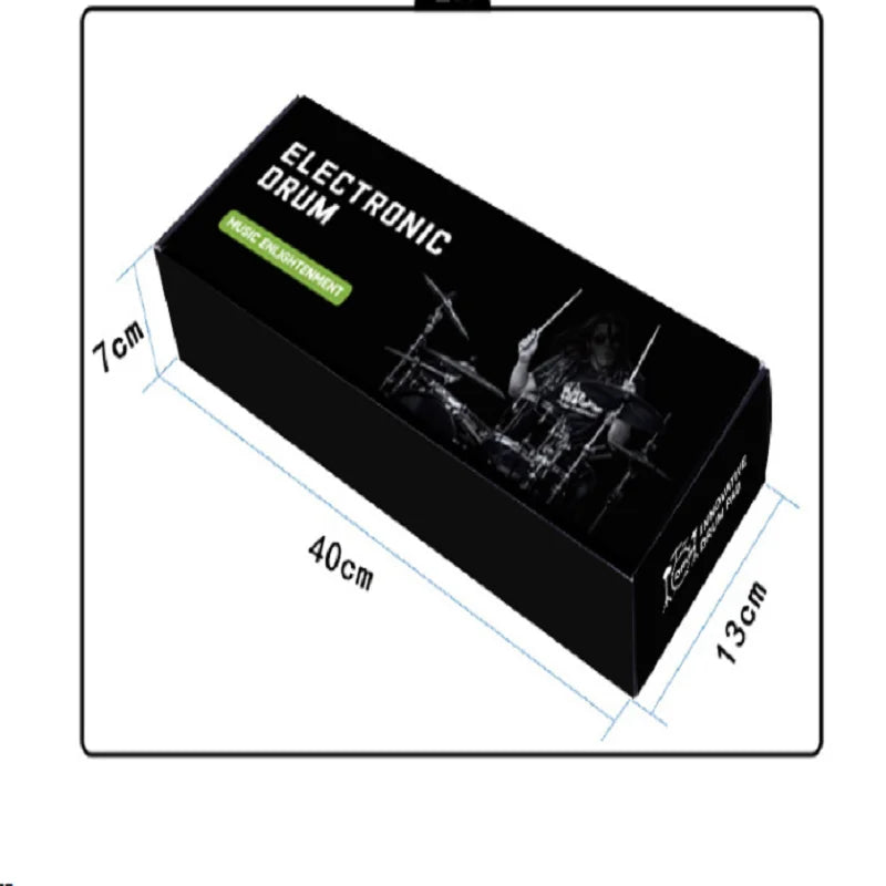 Portable Electronic Drum Kit for Children&#39;s Beginner, Silicone Drum Kit