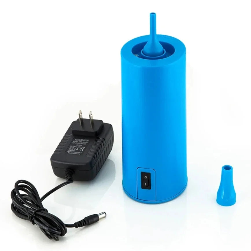 EU/US Plug Electric Balloon Pump Portable Air Balloon Inflator for All Balloons with 2pcs Nozzles for Christmas Wedding Decor