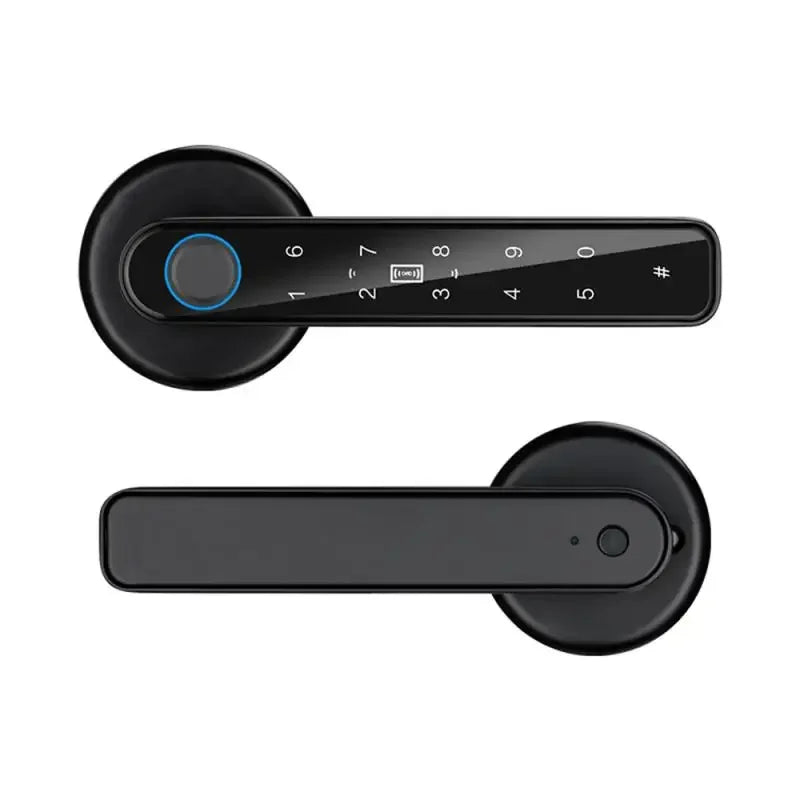 TTLock Fingerprint Locks Electronic Door Handle Lock App Control Password With Keys For Home Office Bedroom Smart Lock