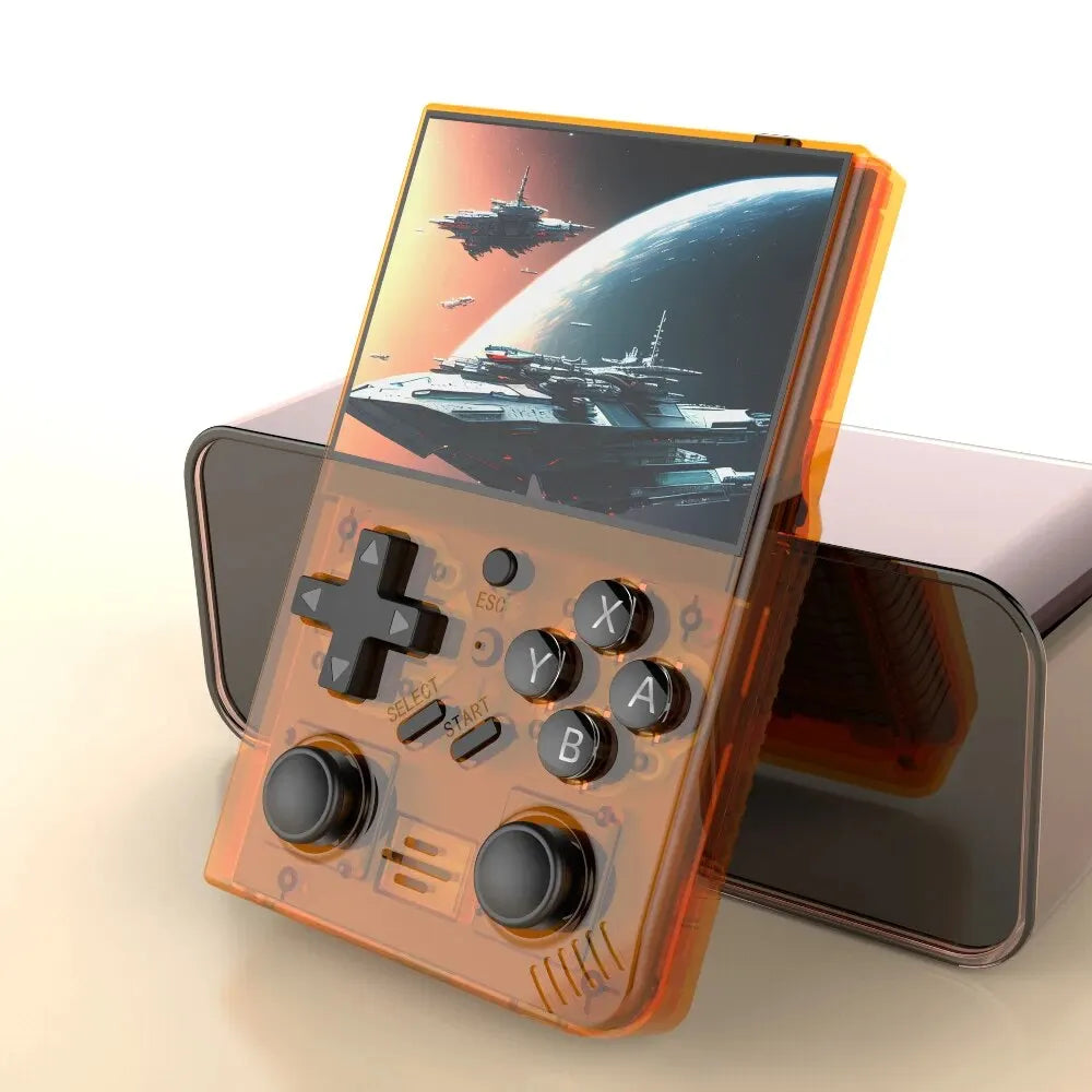 BOYHOM R35PlUS Retro Handheld Game Console 3.5 Inch Video Game Console Linux System Double Joystick Portable Pocket Video Player