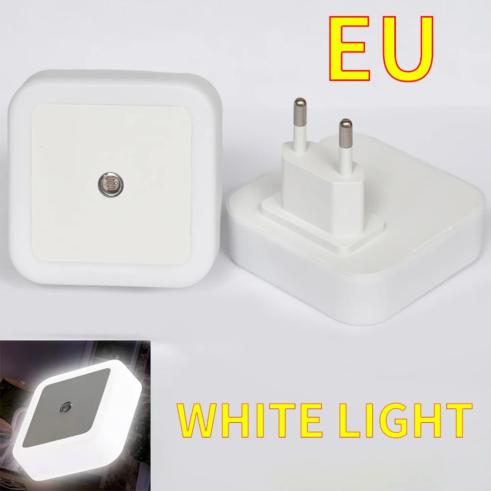 Wireless LED Night Light Sensor Lighting Mini EU US UK Plug Night light Lamp for Home Room Bedroom Stairway Decoration Lights