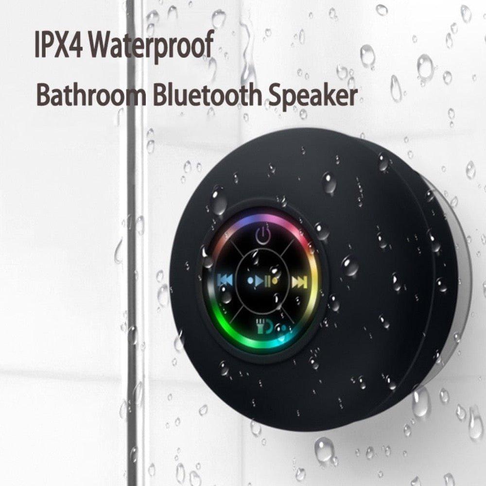 Mini Waterproof RGB Bluetooth Speaker - Stereotech