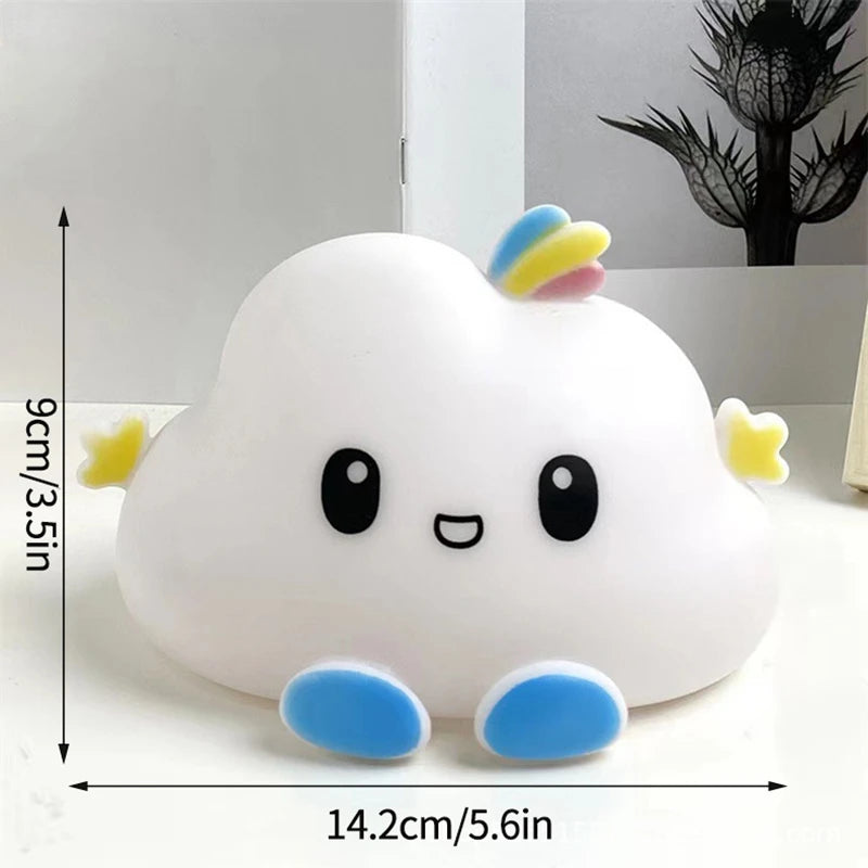 Cute Night Light Nursery Sleeping Night Lamp Panda Pig Dog Duck Rabbit Animals Lamp Vinyl Nightlights for Breastfeeding Toddler