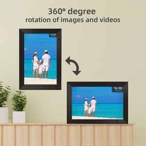 Newest 10.1 Inch Smart WiFi Digital Photo Frame 1280x800 IPS LCD Touch Screen Built in 32GB Memory Good Gift