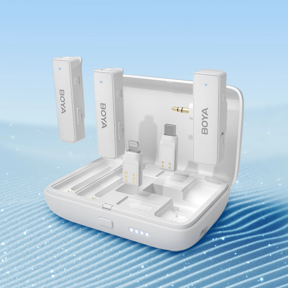 BOYA BOYALINK Wireless Lavalier Lapel Microphone for iPhone Android DSLR Camera Youtube Live Streaming Audio Recording Interview