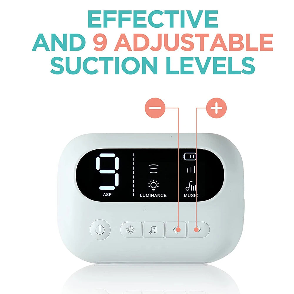 Baby Nasal Aspirator Electric Nose Cleaner with Built-In Music &amp; Night Light Rechargeable Nose Booger Sucker for Infants Babies