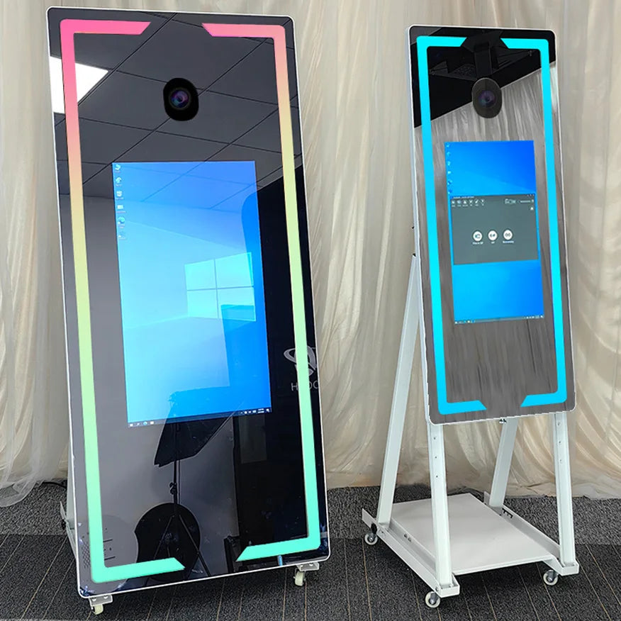 Touch Screen DSLR Photo booth Portable 45&#39;&#39; 65 inch Mirror magic Photo Booth Machine For Wedding Party Activity Free Fill Light