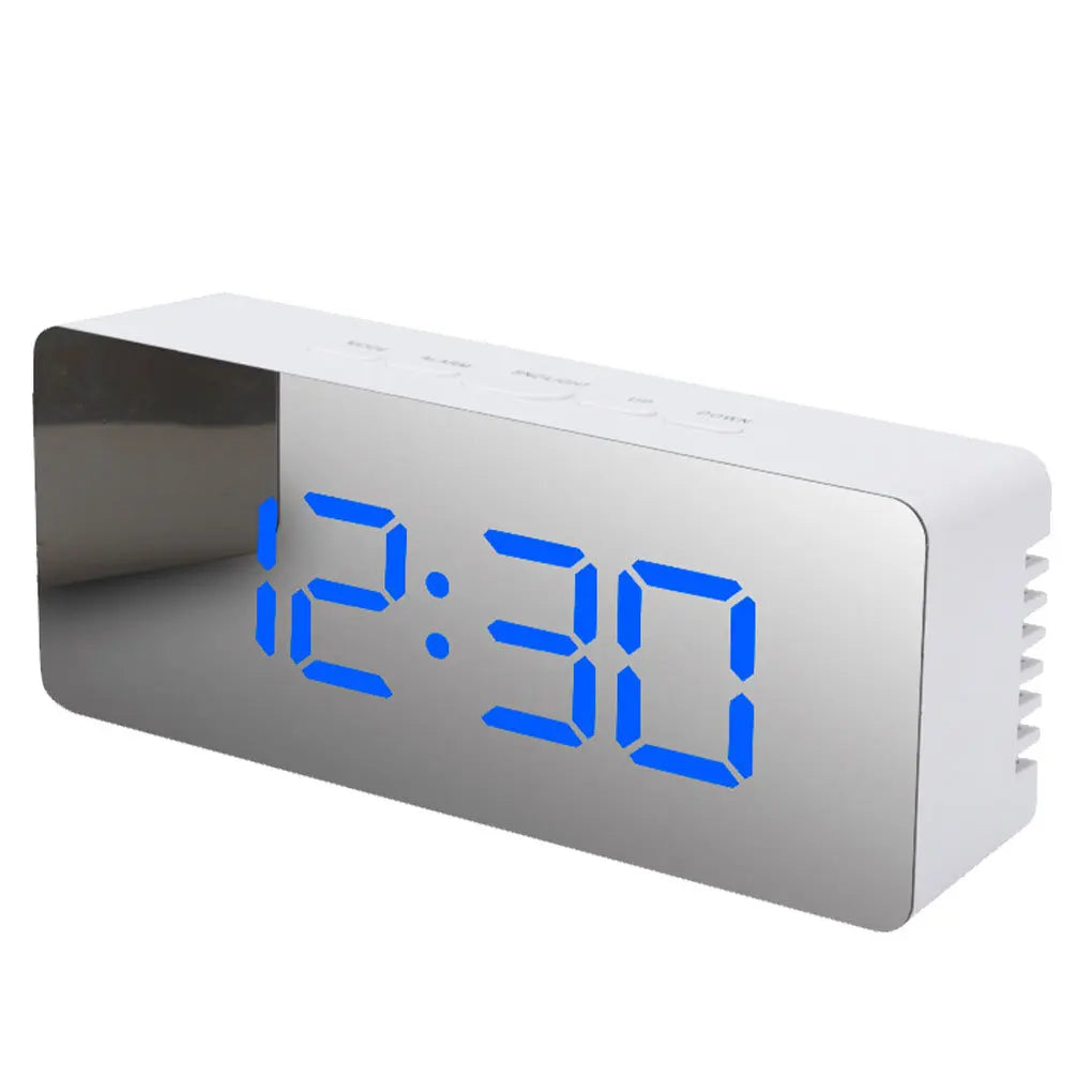Digital Alarm Surface Miroir Angle Adjustable Memory Function Radio Projector Clock Indoor Thermometer Clocks White Light