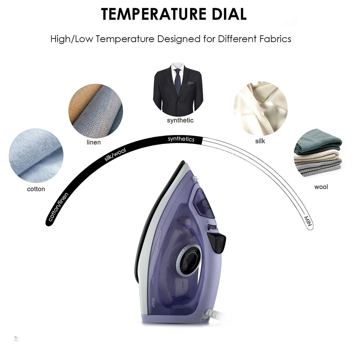 Electric Iron Portable Mini Garment Steamer Steam Iron For Clothing Iron Adjustable Ceramic Soleplate Iron For Ironing - Stereotech