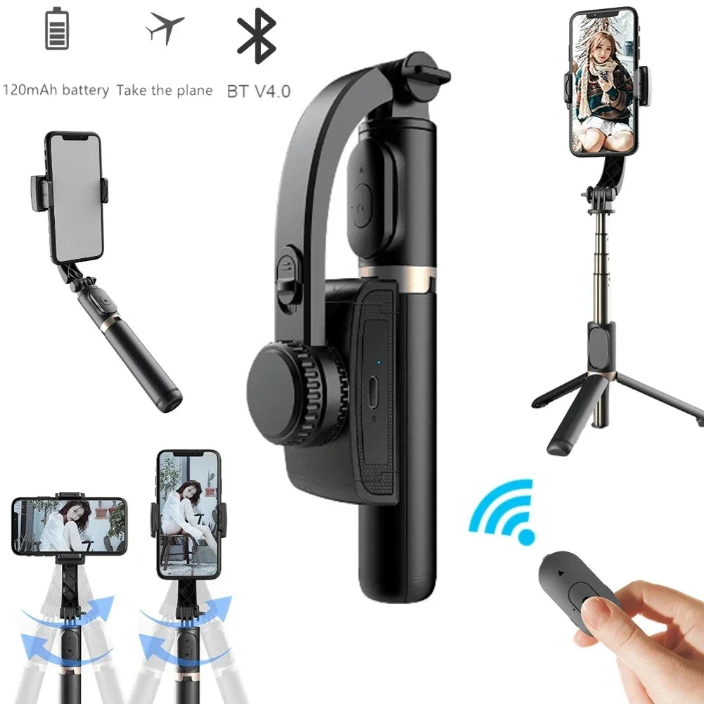 Xiaomi Gimbal Stabilizer Cellphone Tripod Stand Selfie Stick Adjustable Selfie Stick for Smartphone Gopro Vlog Record - Stereotech
