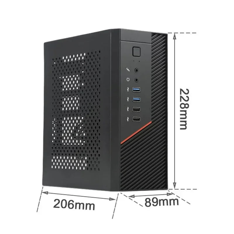 A09P 4.2L ITX Chassis A4 HTPC Portable Computer PC Support PCIe 2.5&#39; SSD Drive Mini IPC Flex PSU Case - Stereotech