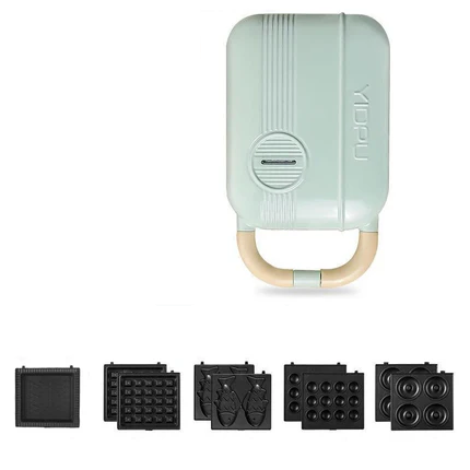 Mini Sandwich Machine Breakfast Maker Multi Cookers Toasters Electric Ovens Hot Plates Bread Pancake Waffle Donuts - Stereotech