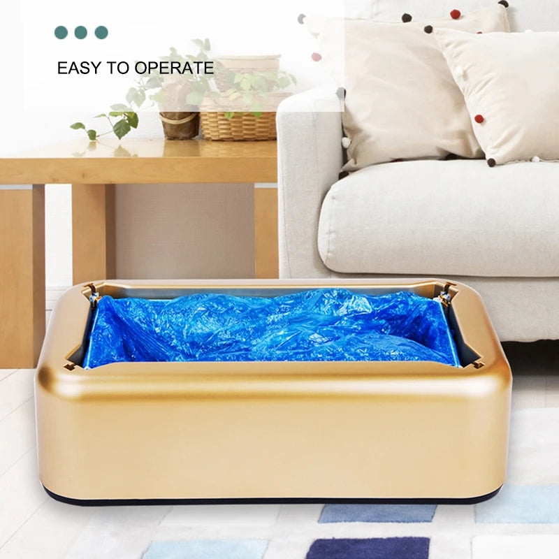 Automatic Shoe Cover Dispenser Shoe Cover Machine Boot Cover Device For 18-48 Size Home Shop And Office Supplies