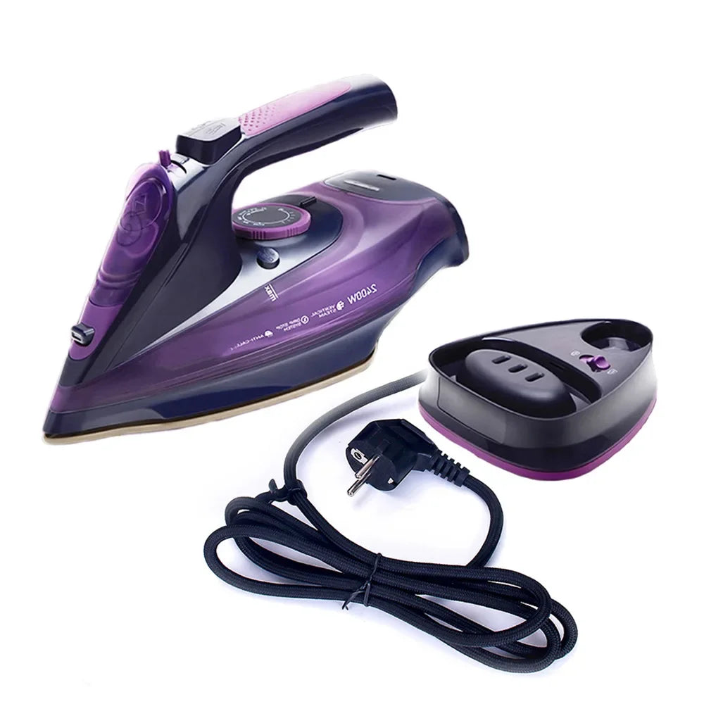 Houselin Wireless Handheld 2400W Steam Iron for Clothes, with Rapid Even Heat Scratch Resistant Ceramic Sole Plate - Stereotech