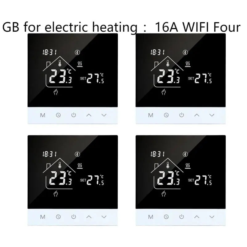 S4HGB  Wifi Smart Heating Thermostat LCD Display Voice Control Alexa Tuya Alice/ Electric/Water Floor Temperature Controller