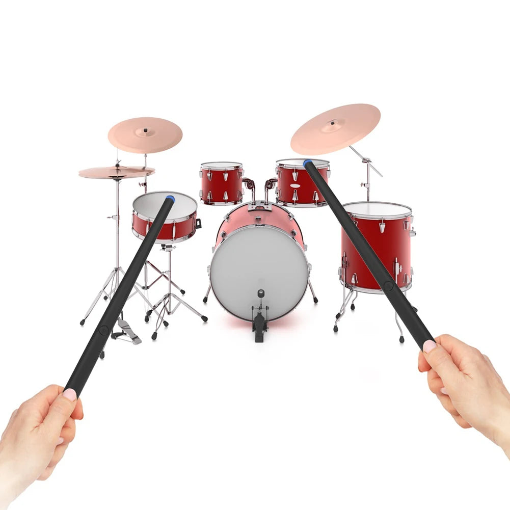 Somatosensory Drum Kit Portable Electronic Air Drumsticks Professional Electronic Drumsticks for Beginners Kids Adults