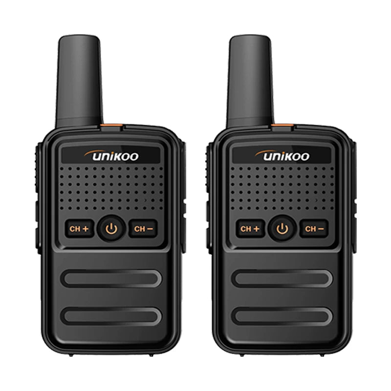 UNIKOO UK228 Walkie Talkie 2 pcs Mini Size Portable Handheld Radio Wireless Set Twol Way Radio Station Comunicador Transceiver
