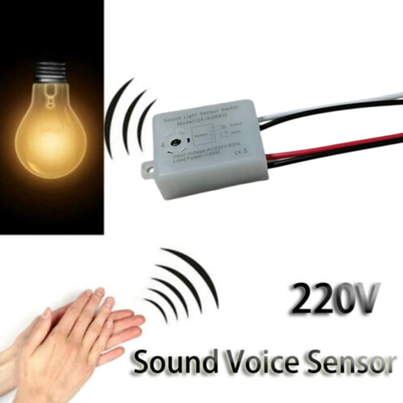 Sound Sensor Switch Module Detector 220V Sound Voice Sensor Intelligent Auto On Off Light Switch Sensor Stable For Smart Home - Stereotech