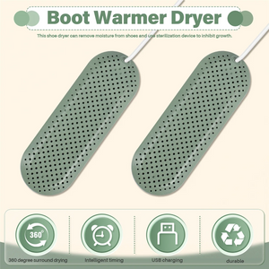 Shoes Dryer,Portable USB Shoe Dryer Intelligent Timing Deodorization Shoe Boot Drying Machine USB Shoe Warmer Winter 2
