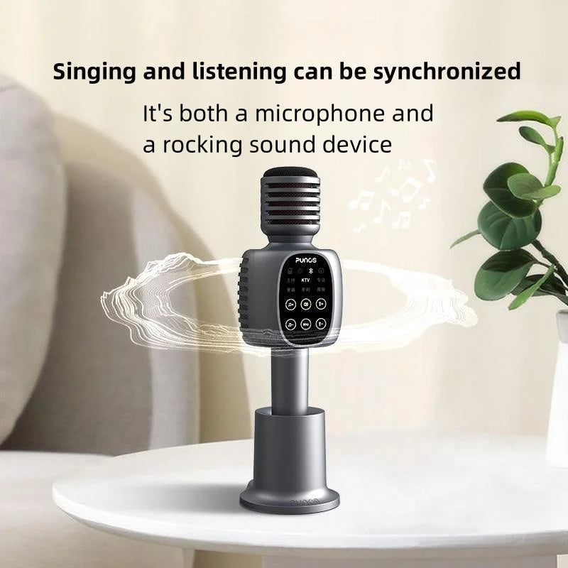 Punos Bo Longsha K Song microphone sound all-in-one live singing wireless outdoor home bluetooth new!