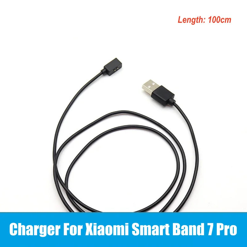 Charger For Xiaomi Smart Band 9 8 Pro 8 Active 7Pro 7 6 NFC 5 Mi Smart Band 4 3 2 Bracelet USB Dock Magnetic Charging Cable