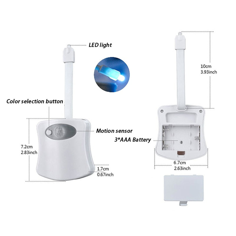 Smart Bathroom Toilet Night LED Light - Stereotech