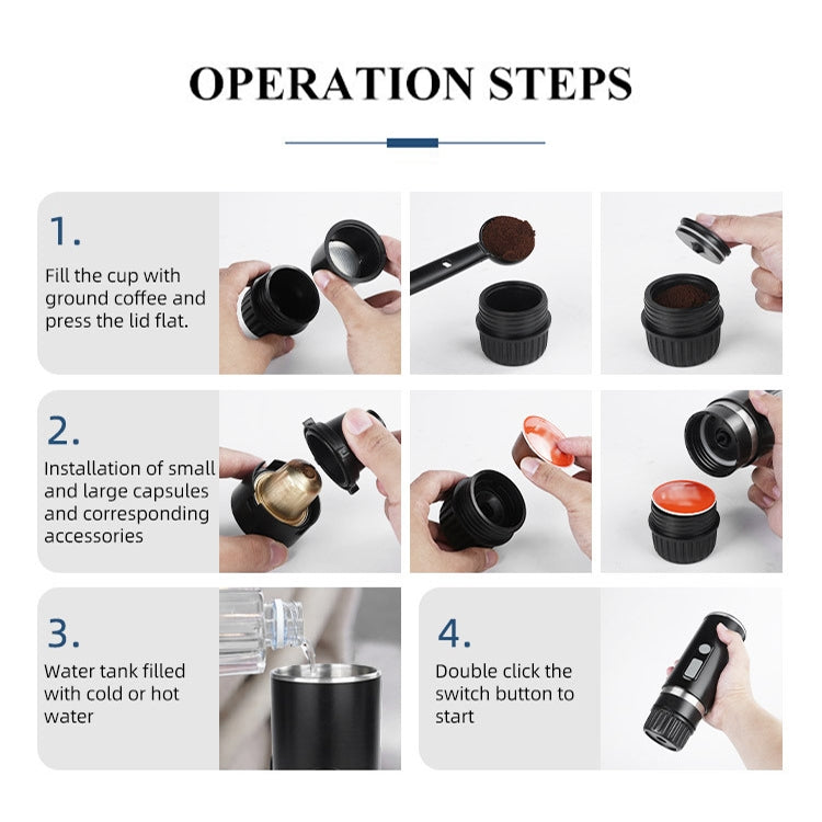 Portable Universal Automatic Espresso Capsule Coffee - Stereotech