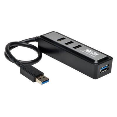 4Pt USB 3.0 SS Mini Hub With Cable - Stereotech