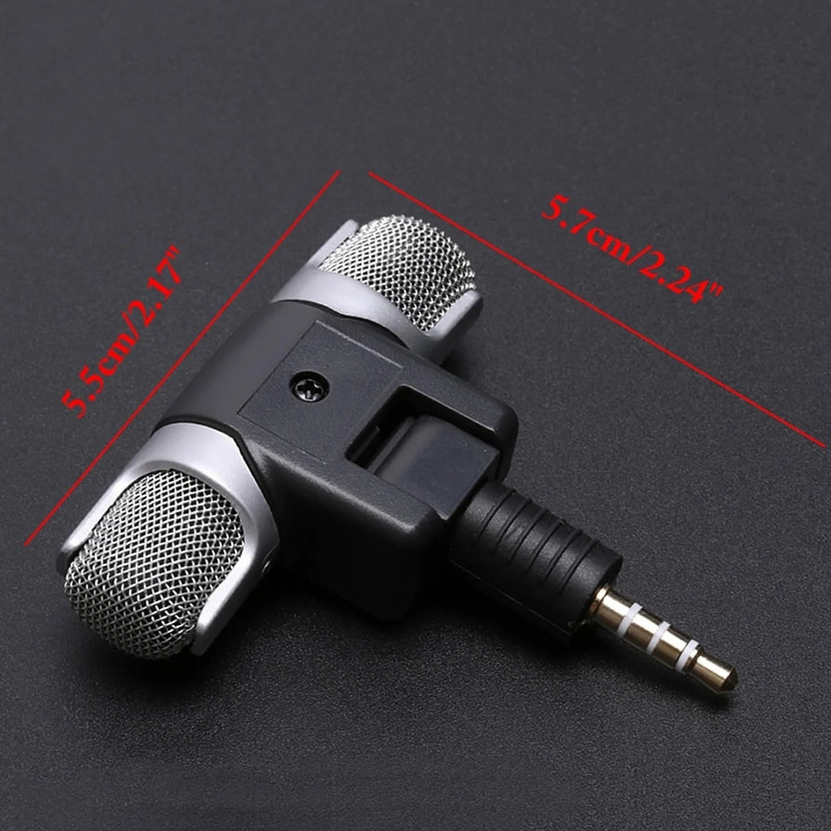 Mini 3.5Mm Jack Microphone Stereo Mic for Recording Mobile Phone Studio Interview Microphone for Smartphone