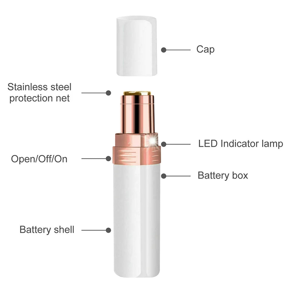 Women&#39;s Painless Facial Hair Remover Facial Hair Trimmer with LED