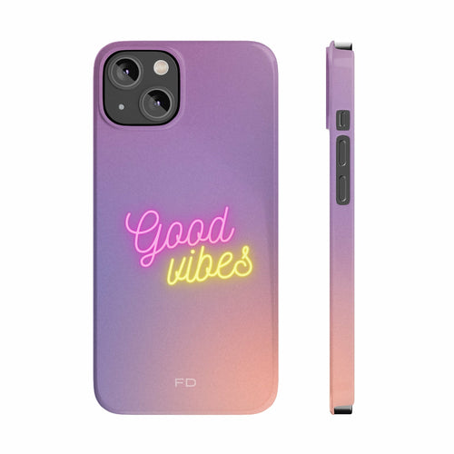 Good Vibes Slim Case for iPhone 14 - Stereotech