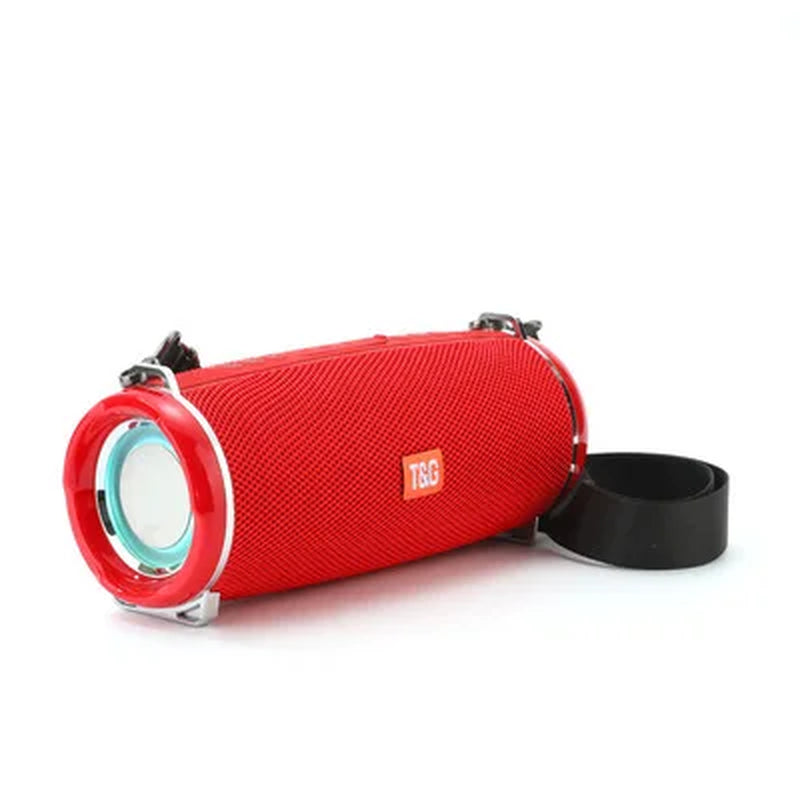 Portable Bluetooth Speaker Outdoor Radio Audio Amplifier Waterproof Soundbar Column U Disk Wireless Subwoofer LED Light Soundbox