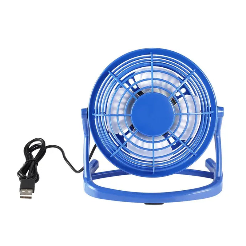 Mini USB Desktop Table Fan 360° Rotation Personal Fan Strong Wind Silent Portable Summer Cooling Fan for Office Bedroom Supplies