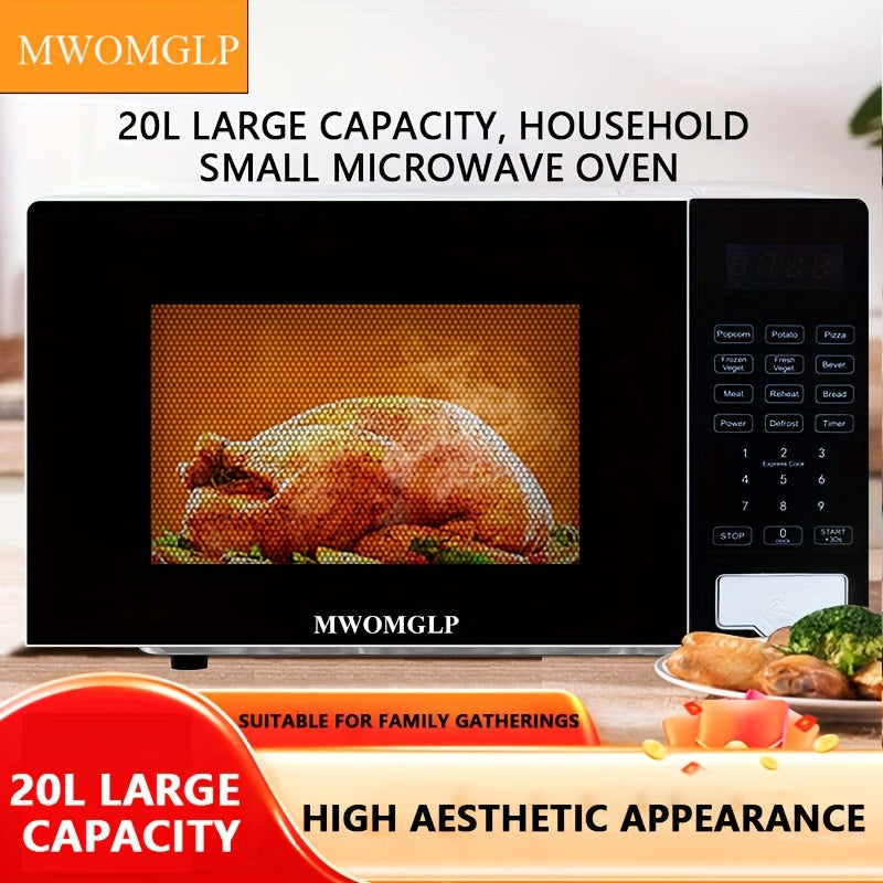 MWOMGLP Microwave Oven Intelligent 20-Liter Button Rotary Multifunctional Household Microwave Oven