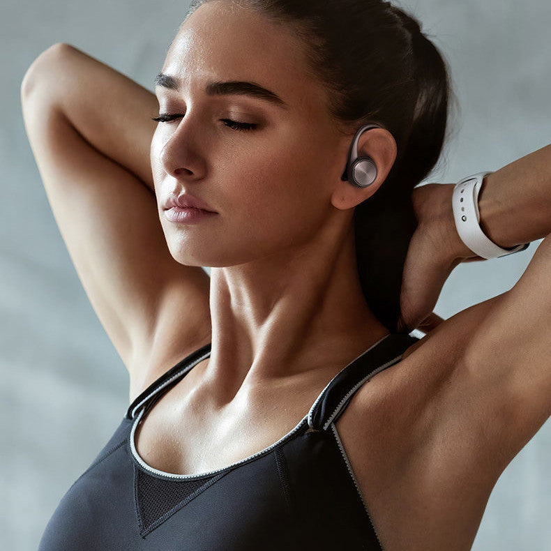 Binaural Hanging Ear Type Bluetooth Headset - Stereotech