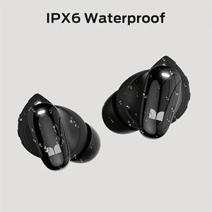 Monster N-Lite 200 AirLinks Wireless Earbuds, Headphones, Built-in Mic For Clear Calls, Immersive Bass Sound, IPX5 Water Resistant Design For Sports, Black