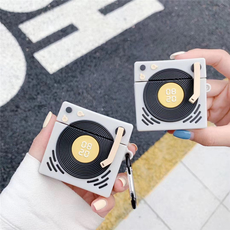 Retro Creative Gramophone Headphone Case - Stereotech