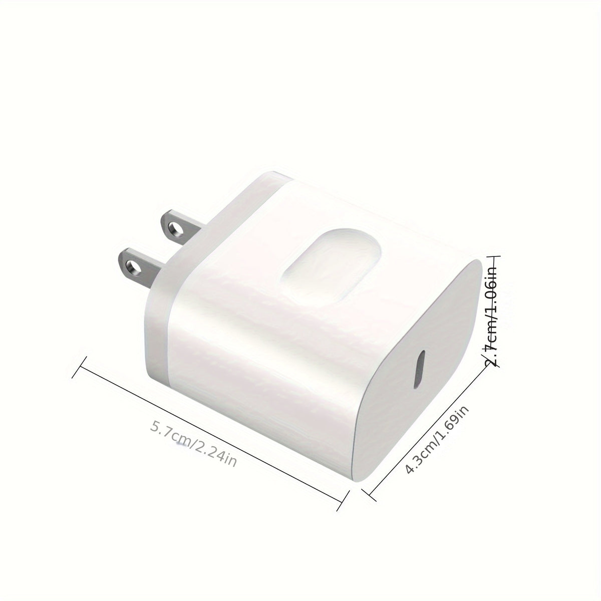 2-Pack Super Fast iPhone Charger - High-Speed USB C Wall Charger with 4ft Long Durable Cable - Compatible with iPhone, Fast Charging and Data Transfer - Compact and Portable Design