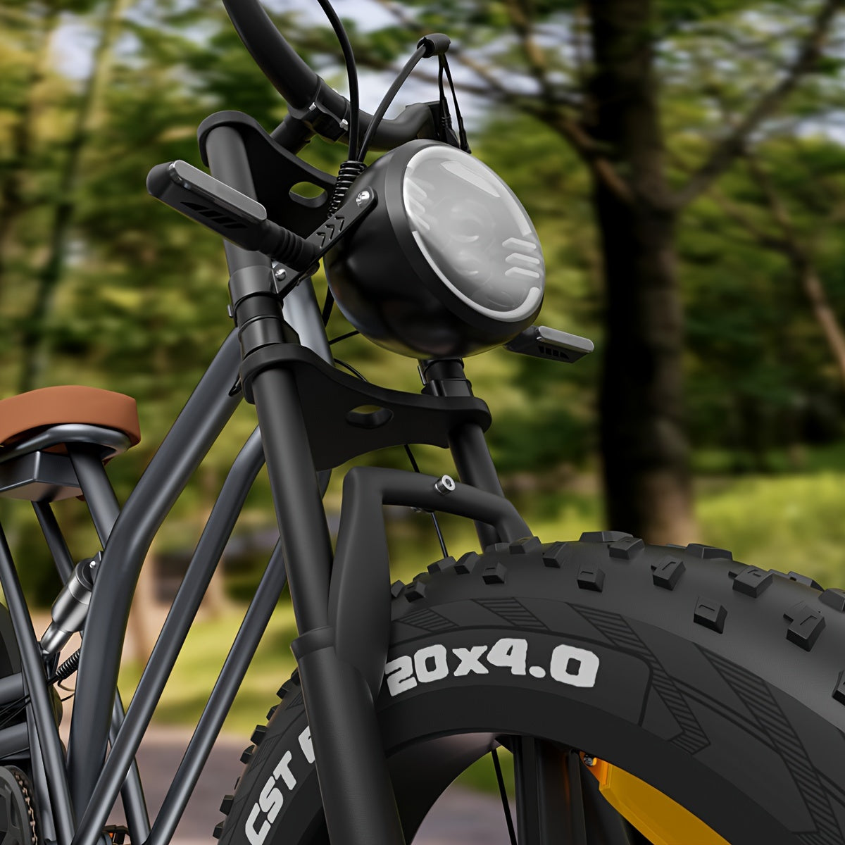 JANSNO Electric Bike 20&quot; X 4.0 Electric Bicycle For Adults With 500W Brushless Motor Long-Lasting 48V 14Ah Removable Battery Fat Tires Mountain Bike