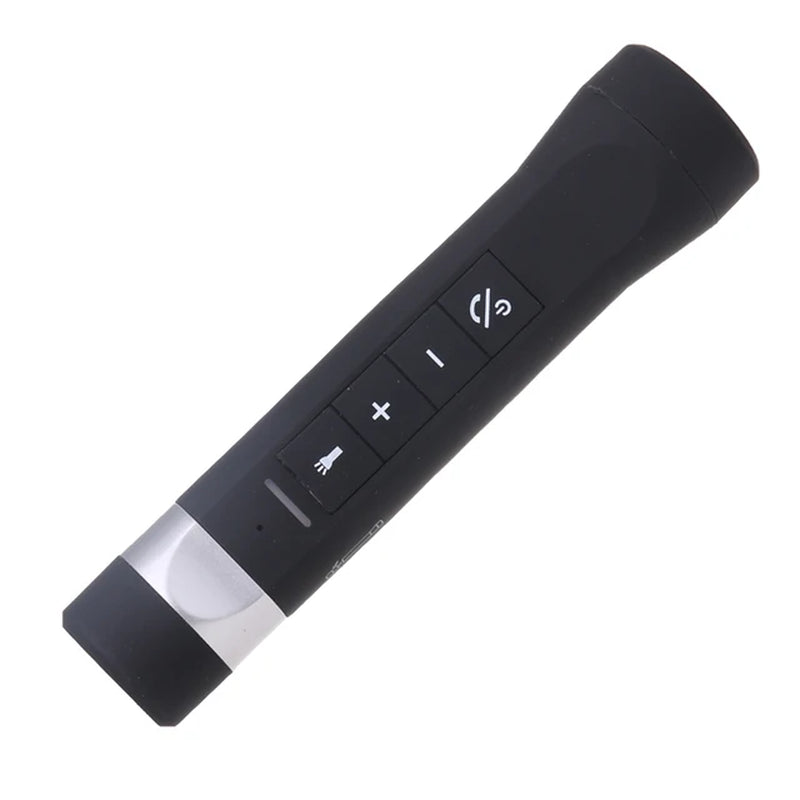 Outdoor Wireless Bluetooth-Compatible Speaker Flashlight Torch Power Bank Support TF FM