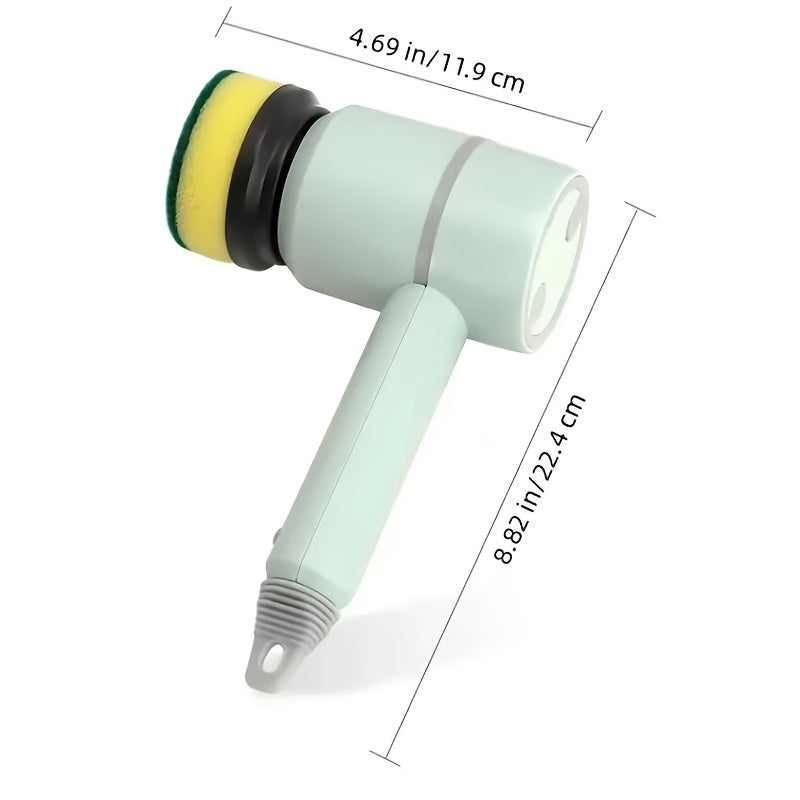 1pc Cordless Power Scrubber – High-Torque, Rechargeable Kitchen Cleaning Brush for Pots, Dishes &amp; Home Use