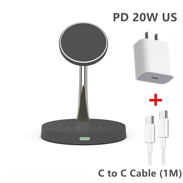 Iphone Magnetic Wireless Charger Station - Stereotech