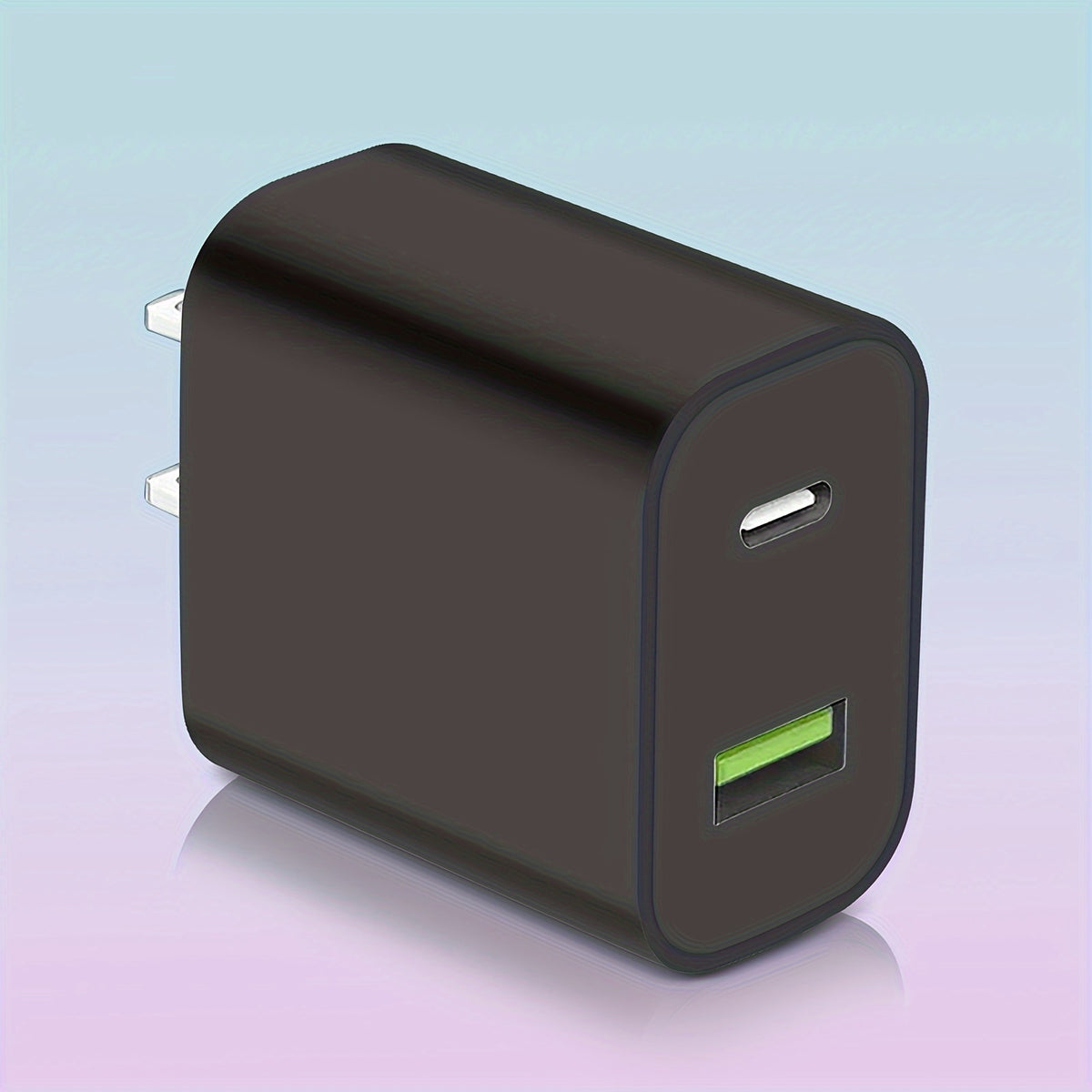 USB C Wall Charger Block, Dual Port Power Delivery Fast Type C Charging Block Plug Adapter 20W