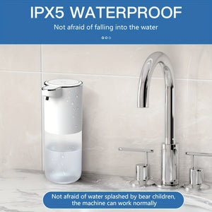 Contactless Wall-Mounted Soap Dispenser: 380mL Capacity, USB Charging, and Automatic Sensing, Halloween, Christmas Decorations