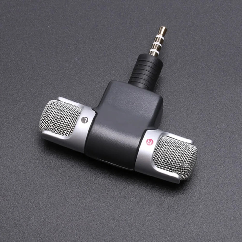Mini 3.5Mm Jack Microphone Stereo Mic for Recording Mobile Phone Studio Interview Microphone for Smartphone